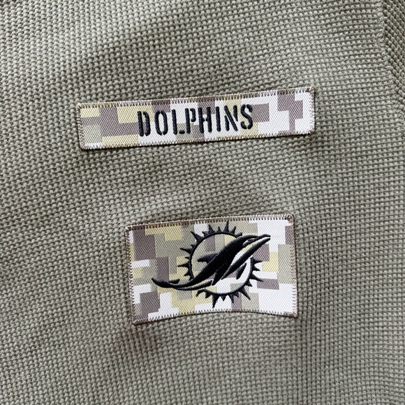 Nike NFL Miami Dolphins Salute to Service Military Pullover XXL 1/4 Zip - Picture 3 of 9